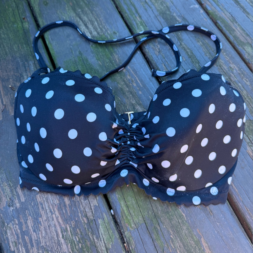 Victoria’s secret pink polka dot bikini top 34 dd